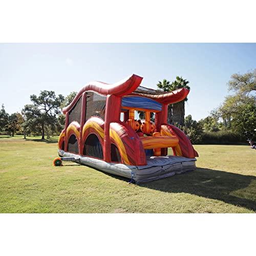 JumpOrange Shadow Obstacle Course Bounce House Inflatable with Blower Piece 6