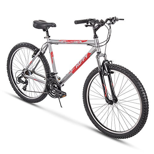 Huffy Escalate Hardtail Mountain Trail Bike - 26" Wheel/18 inch Frame Gloss Nickel