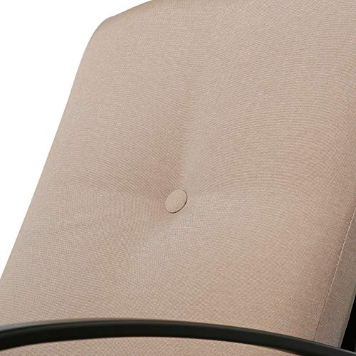 Patio Tree Adjustable 2-Piece Lounge Chair Recliner Sofa with Removable Cushion Beige