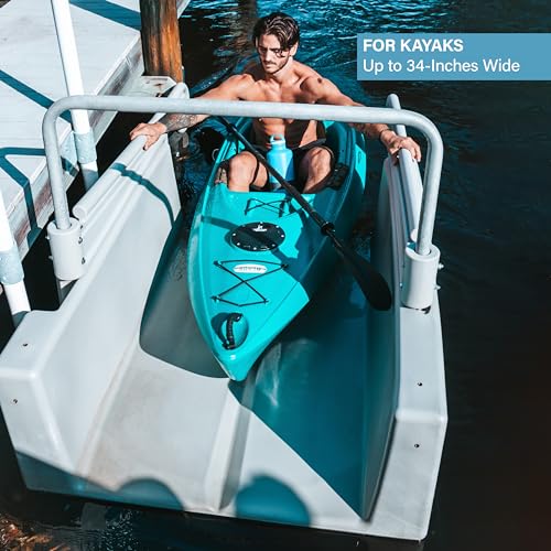 YAKport Kayak Launch Station for High-Profile Floating Docks Tan