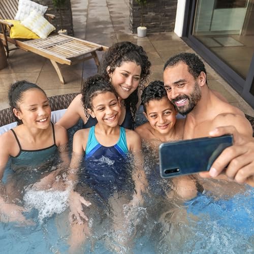 Bestway Coleman St Moritz AirJet Inflatable Hot Tub with EnergySense Cover & 2-Pack SaluSpa Non-Slip Spa Seat