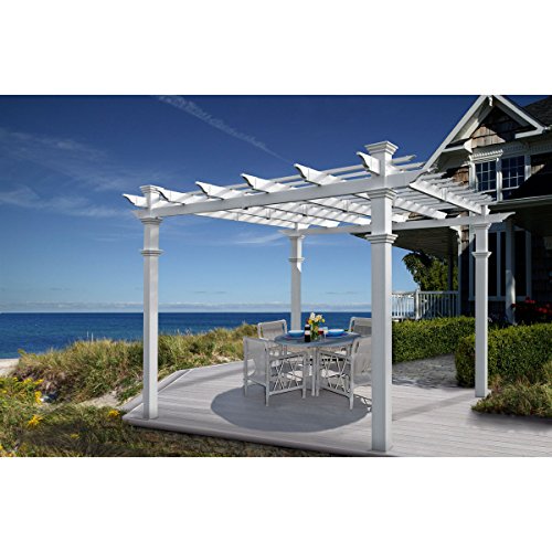 Vita Venetian 10' x 10' Vinyl Pergola White