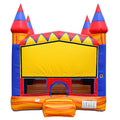 JumpOrange Commercial Grade Turbo Blaze Bounce House 13'x13' Red/Yellow/Blue Fire Marble Vinyl