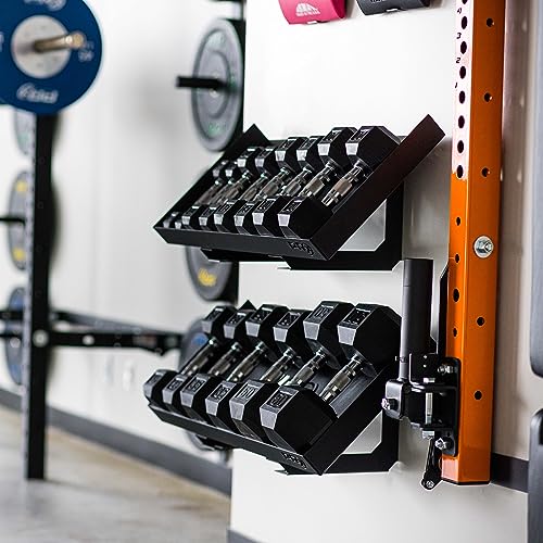 PRx Performance Wall Mounted Dumbbell Storage Shelf Black