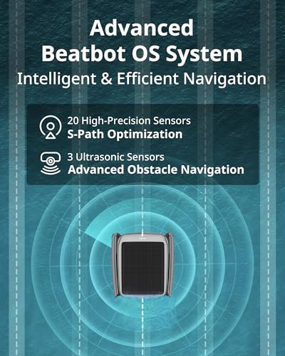 Beatbot iSkim Ultra Solar Robotic Pool Skimmer Silver Gray