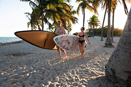 DUNNRITE Inflatable Stand Up Paddle Board Kit Natural Wood