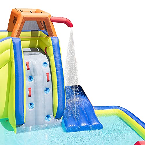 BANZAI Inflatable Arcade Splash Water Park - Slide, Splash & Have a Blast! - Multicolor