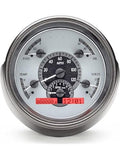 Dakota Digital VHX-51F-S-R 1951 Ford Analog Gauge System Silver Alloy Red Backlighting