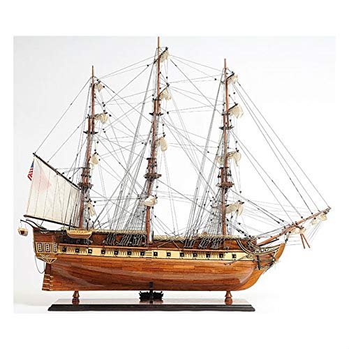 Unknown Constitution Exclusive Model Ship Brown Wood