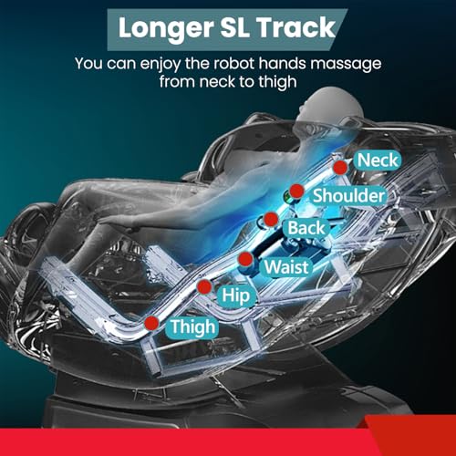 PayLessHere Zero Gravity Massage Chair with Heating, Bluetooth, Foot Roller, and Air Massage System Black