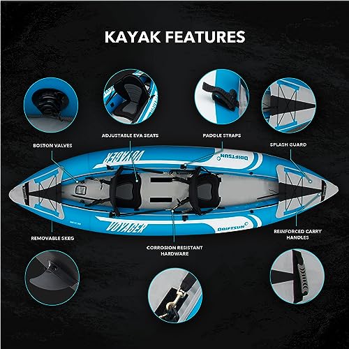 Driftsun Voyager Inflatable Kayak Blue