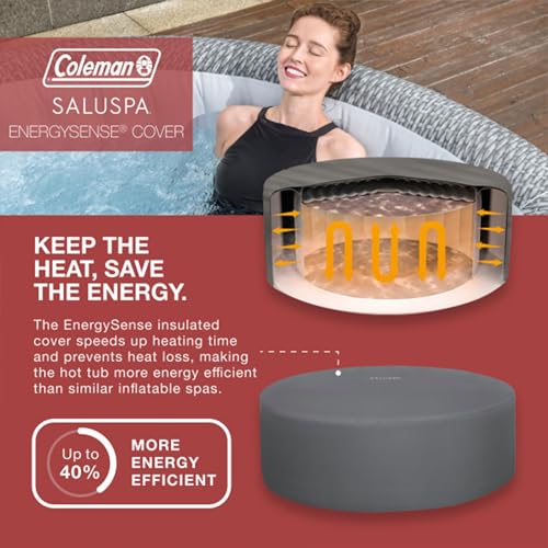 Bestway Coleman SaluSpa Sicily 180 Inflatable Hot Tub with Spa Seat and Headrest Pillows
