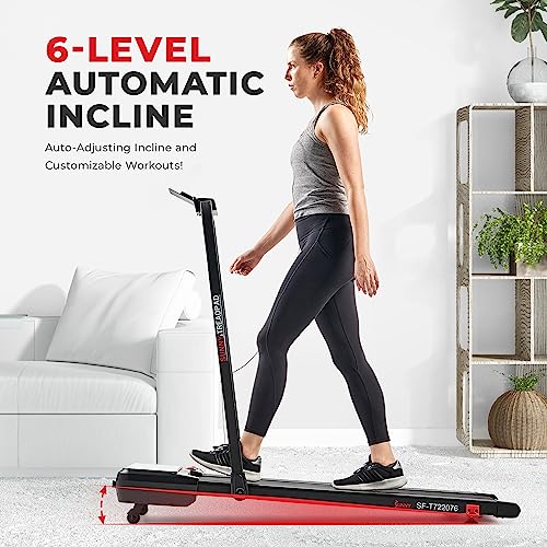 Sunny Health & Fitness Treadpad® Pacer Dual Mode Treadmill Black