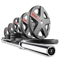 XMark Olympic Weight Set and Bar 205 lb - TEXAS STAR and VOODOO Commercial 12) BAR