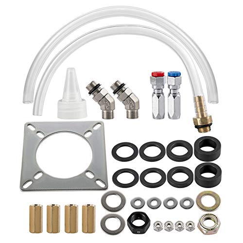 VEVOR Hydraulic Outboard Steering Kit, 300HP with 24 ft Hose and 13.5" Wheel
