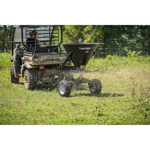 TARTER ATV/UTV 5-Bushel Pull-Behind Spreader Model# ATVS Black