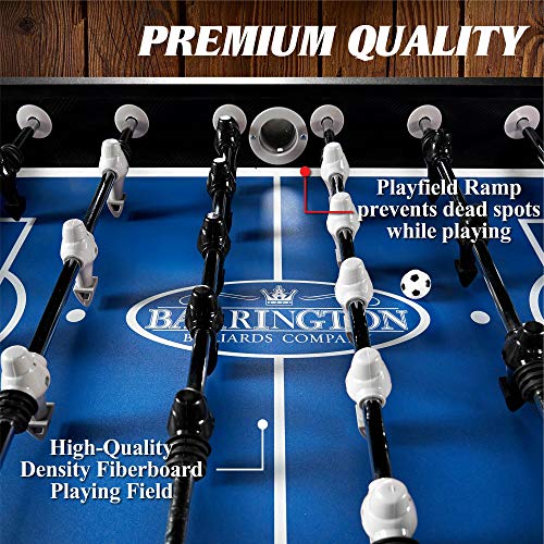 Soccer Foosball Table Arcade Game Set 54 in Black Grey