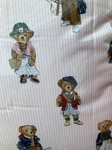 POLO RALPH LAUREN Teddy Bear Sweater King Comforter Set Pink