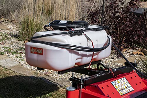Agri-Fab 45-0628 Zero Turn Riding Lawn Mower Sprayer with Boom and Wand 15-Gallon Capacity White