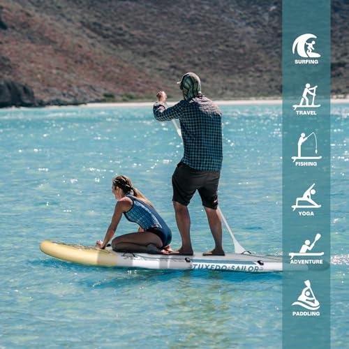 Tuxedo Sailor Inflatable Stand Up Paddle Board Heavy Duty 450lbs - Family Size