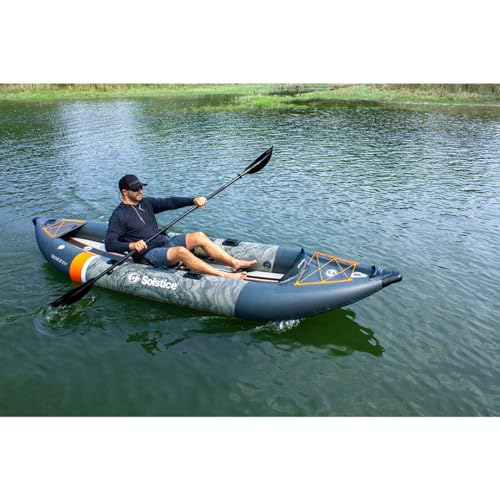 Solstice Scout Inflatable Fishing Kayak Kit Blue