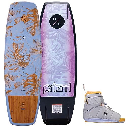 Hyperlite Prizm Womens Wakeboard 134 W/Viva Bindings Pink/Wood Grain 134cm (4-8.5)
