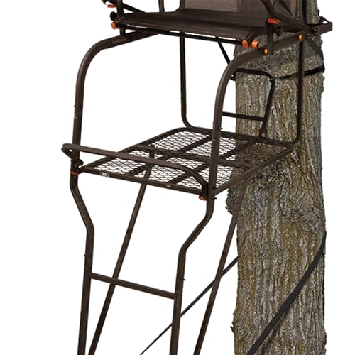 Big Game Treestands 2 Pack Hunter HD Ladder Tree Stand 18.5 Foot Black