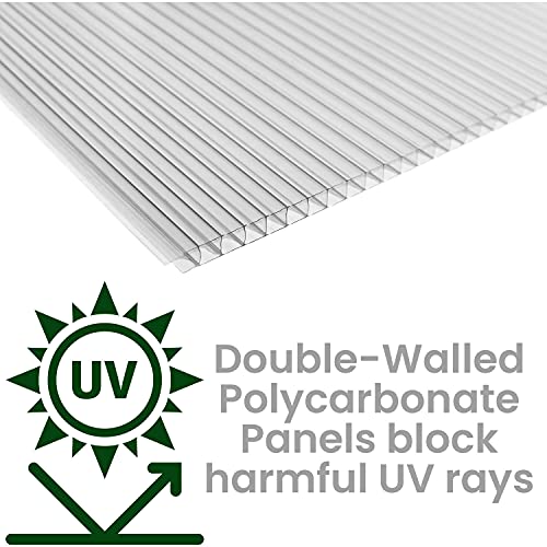 Hanover 8-Ft. x 6-Ft. Polycarbonate Walk-In Greenhouse Green