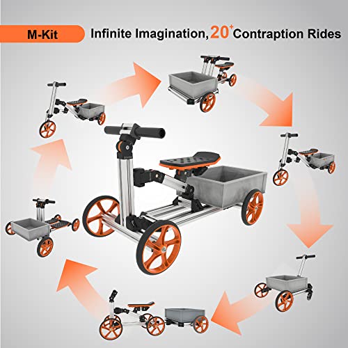 APIWO Electric Go Kart Kit for Kids 18V 500W Brushless Motor Silver