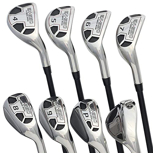 Powerbilt Men’s Golf EX-550 Hybrid Iron Set Black