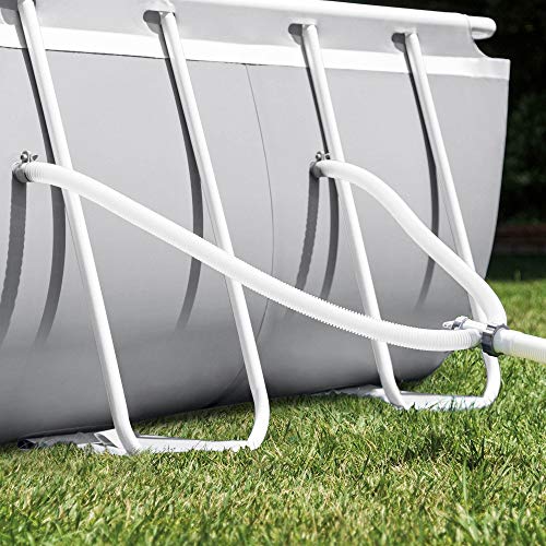 Intex Prism Frame Oval Swimming Pool Set Gray