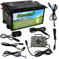 PowerStar 48V LiFePO4 Golf Cart Battery Replacement for EZGO RXV Black