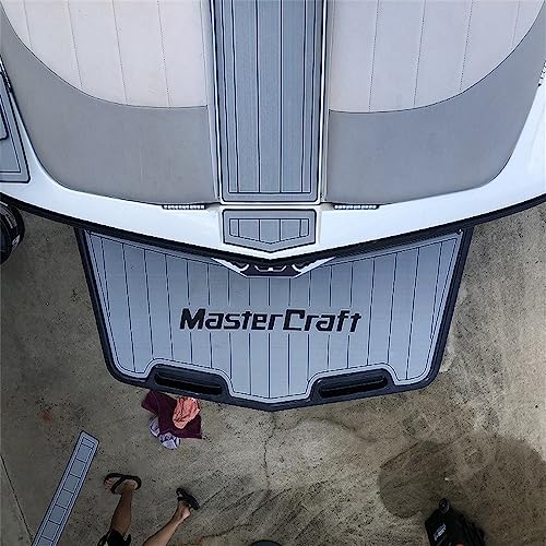 Zomanon Boat EVA Faux Teak Decking Floor Mat for 2014-2018 Mastercraft X46 Cockpit Pad, Multiple Color Options