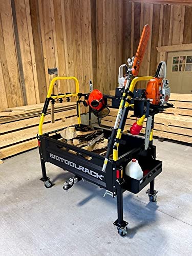 Bigtoolrack Mobile Work Station Counter-Weight and Storage Attachment Orange