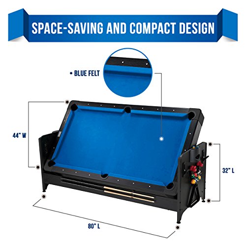 Fat Cat Original 3-in-1 Pockey Multi-Game Table Blue