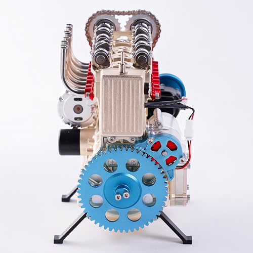 DUKE BEAR HOME Full Metal 4 Cylinder Engine Assembly Kit 350+ Pcs DIY Toy Gift