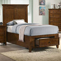 Carefree Home Furnishings Intercon San Mateo Youth Twin Storage Bedroom Set Tuscan Finish
