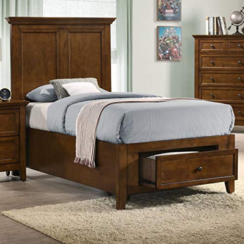 Carefree Home Furnishings Intercon San Mateo Youth Twin Storage Bedroom Set Tuscan Finish