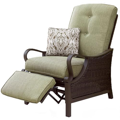 CAMBRIDGE Saratoga Hand-Woven Wicker Outdoor Reclining Chair Meadow Green