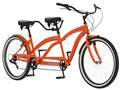 Kulana Lua Tandem Adult Beach Cruiser Bike Orange