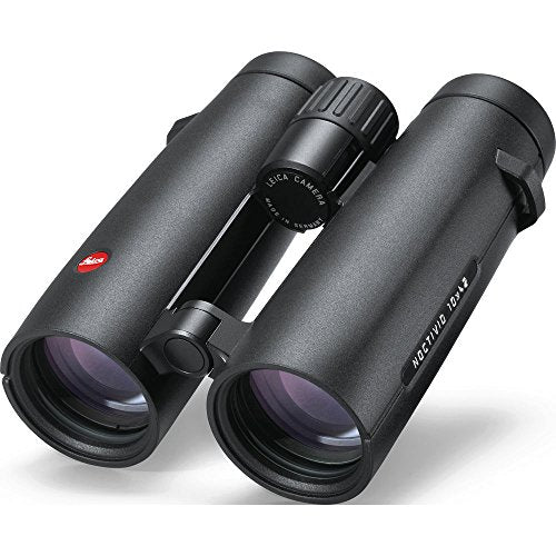 Leica 10x42 Noctivid Binoculars Black with Backpack, Monopod, Cleaning Set, Cap Keepers, and Neck Strap
