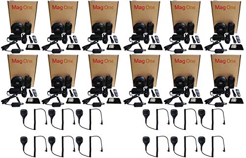 SR-Moto BPR40 VHF 150-174MHz 16 Channel 5 Watt Portable Radio with M4013 Speaker Microphone (12 Pack)