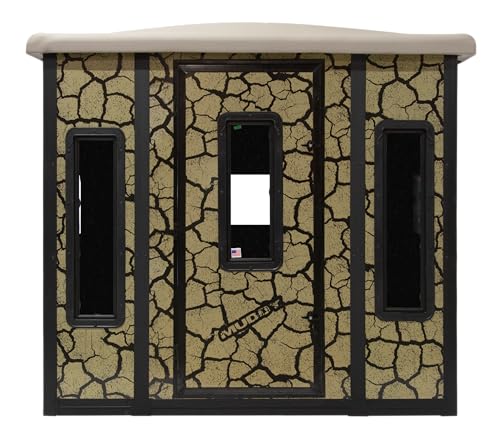 MUDDY Penthouse Box Blind Steel Wall Construction Cracked Mud Camo Multicolor
