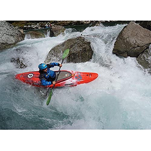 Werner Paddles Powerhouse Fiberglass 4-Piece Breakdown Kayak Paddle Translucent Red