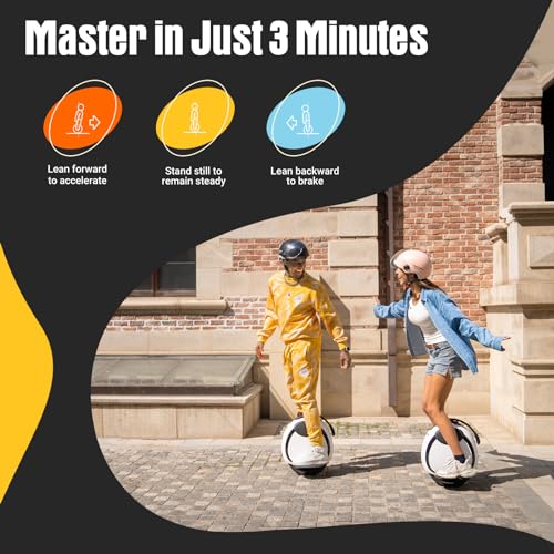 I INMOTION E20 Electric Unicycle 14-Inch Self-Balancing White