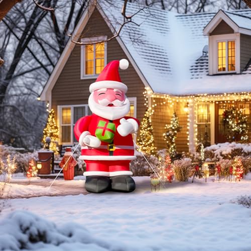 WARSUN 14.5Ft Premium Christmas Inflatable Santa Claus Red