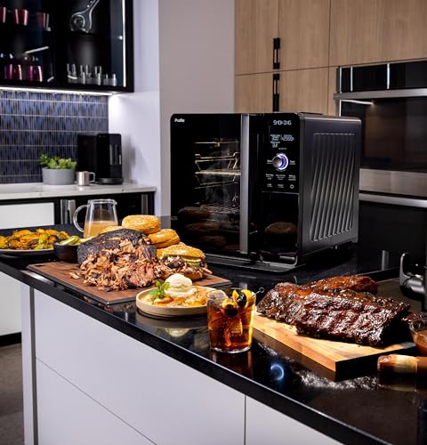 Profile GE Profile™ Smart Indoor Pellet Smoker with Active Smoke Filtration, WiFi Connected, Countertop BBQ Appliance Carbon Black