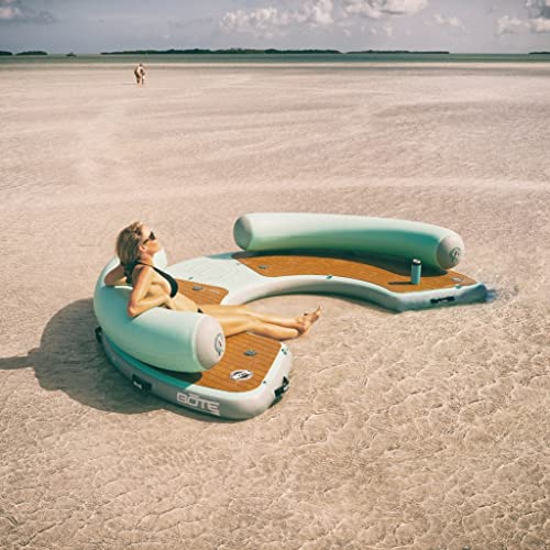 BOTE Inflatable Dock Hangout Suite 240° Floating Party Raft Classic Seafoam
