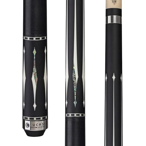 LUCASI LUX59 Two-Piece Billiards Pool Cue Stick 18-21 oz w/ 11.75 mm LD Shaft