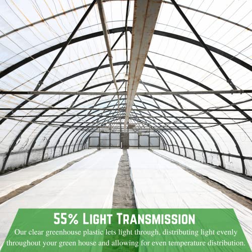 Farm Plastic Supply White Greenhouse Plastic Sheeting 6 mil 25' x 150' UV Resistant